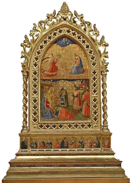 Zwiastowanie i Pokłon Trzech Króli - Fra Angelico