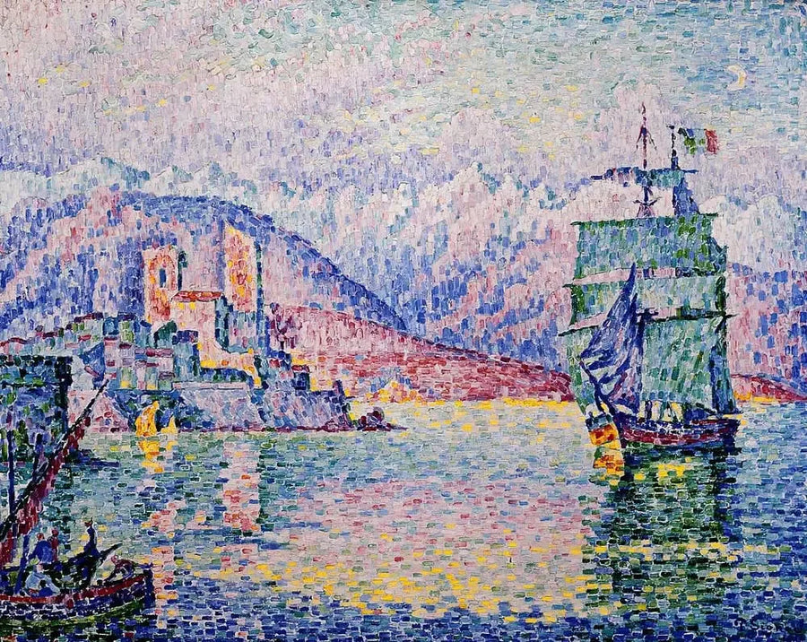 Antibes wieczorem - Paul Signac