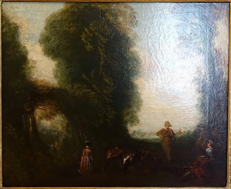 Scène galante — Chatsworth - Antoine Watteau