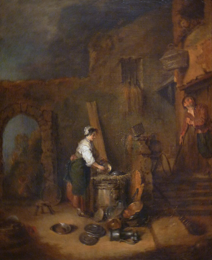 L’Écureuse de cuivres - Antoine Watteau