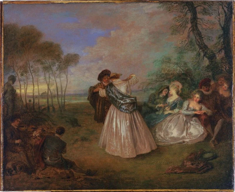 Le Quadrille, ou La Contredanse - Antoine Watteau