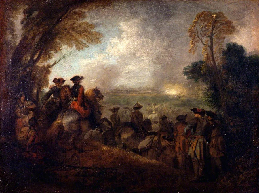 Le Défilé, peinture d’Antoine Watteau