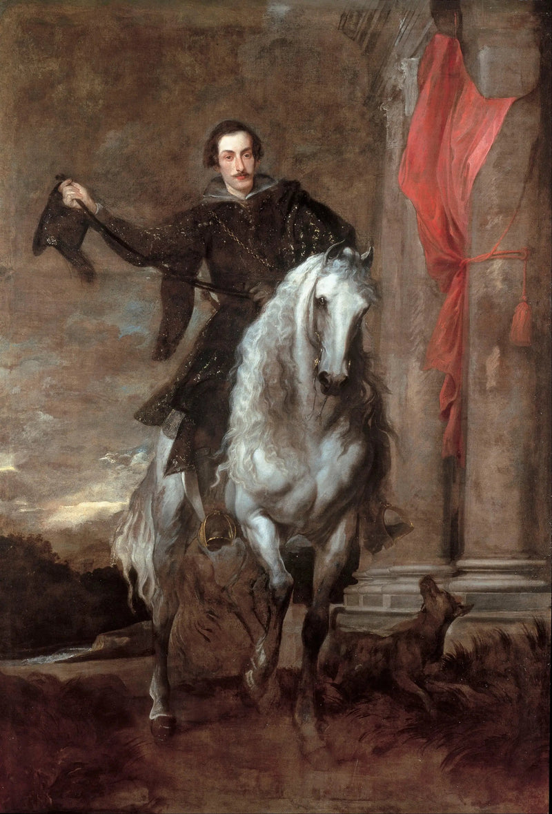 Anton Giulio Brignole Sprzedaż na koniu - Antoine van Dyck
