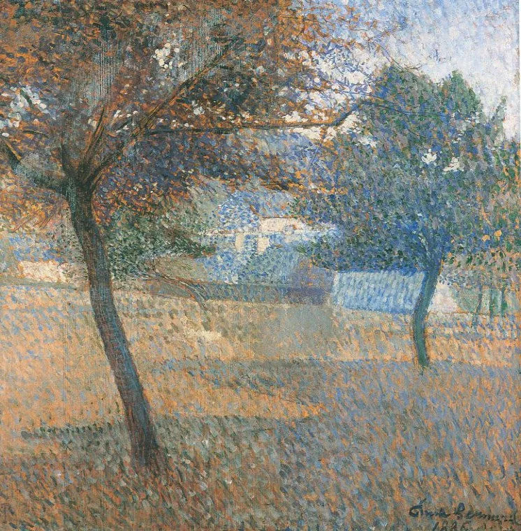 Sierpień, sad w Pont Aven - Émile Bernard