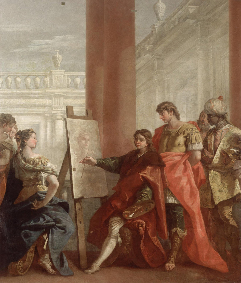 Apelles maluje Campaspa - Sebastiano Ricci