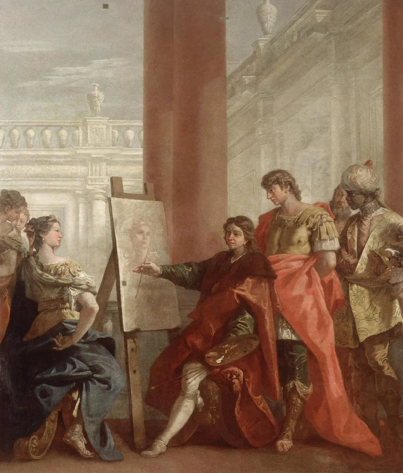 Apelles maluje Campaspa - Sebastiano Ricci