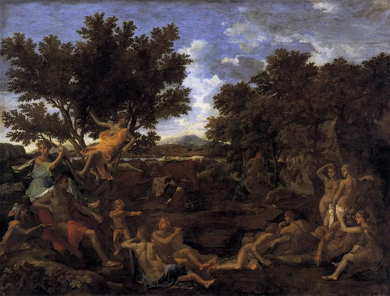 Apollon zakochany w Dafne - Nicolas Poussin