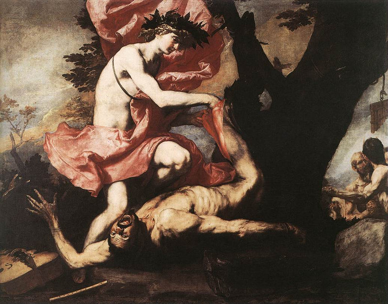 Apollon wyrywający Marsjasza - Jusepe de Ribera