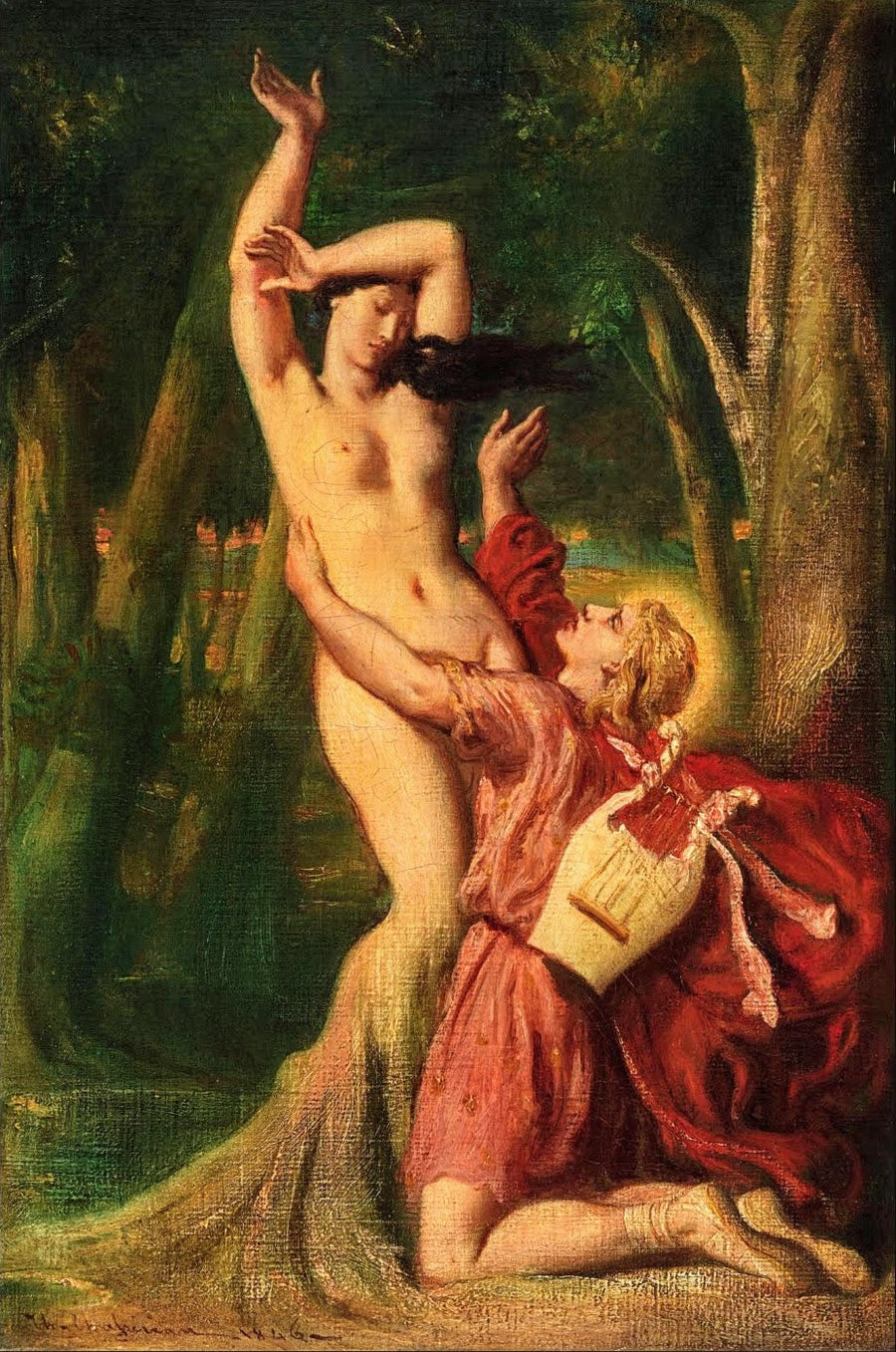 Apollo i Dafne - Théodore Chassériau