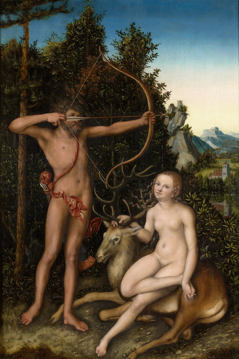 Apollo i Diana - Lucas Cranach Starszy