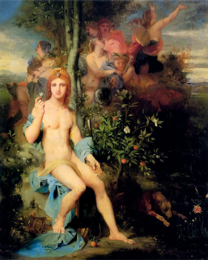 Apollo i dziewięć muz - Gustave Moreau
