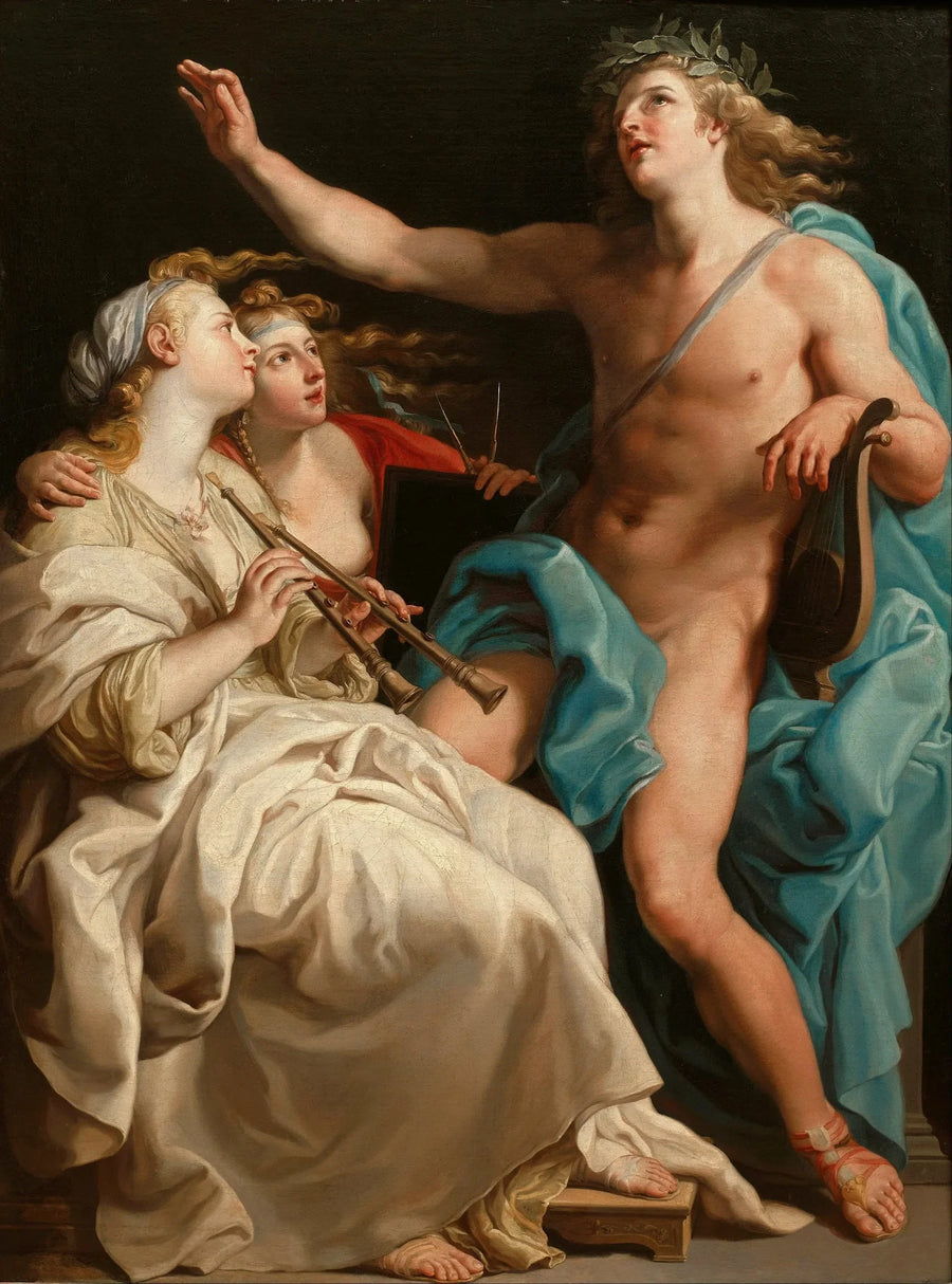 Apollon, Euterpe i Urania - Pompeo Batoni