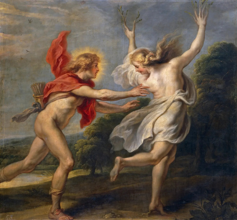 Apollo ścigający Daphnę - Peter Paul Rubens