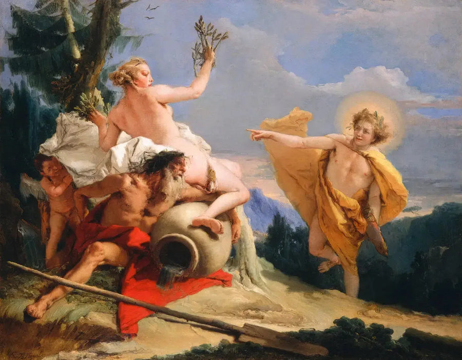 Apollo ścigający Daphnę - Giovanni Battista Tiepolo