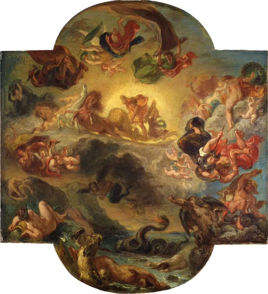 Apollo zwycięzca węża Pythona - Eugène Delacroix