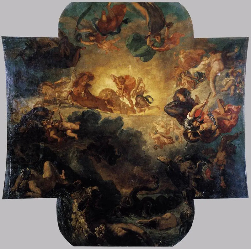 Apollo zwycięzca węża Pythona - Eugène Delacroix