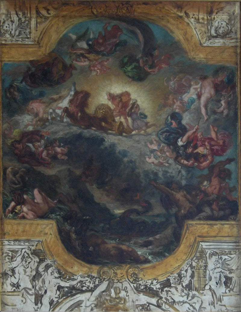 Apollo zwycięzca węża Pythona - Eugène Delacroix