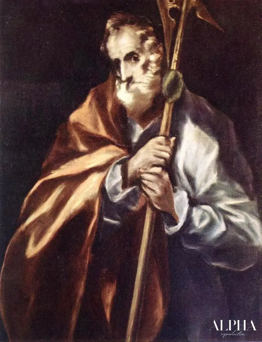 Apostle St. Thaddeus (Jude) - El Greco - Reproductions de tableaux et peintures haut de gamme