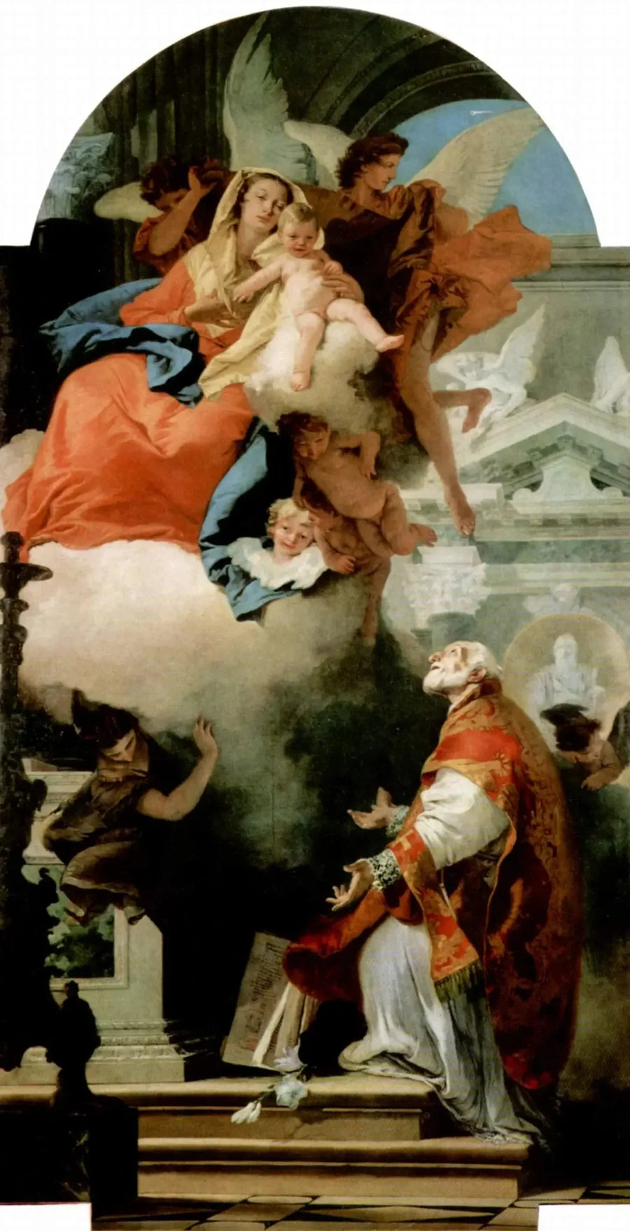Objawienie Matki Bożej u św. Filipa Neri - Giovanni Battista Tiepolo