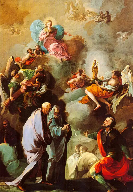 Objawienie Dziewicy z Pilaru świętemu Jakubowi i jego uczniom w Saragossie - Francisco de Goya