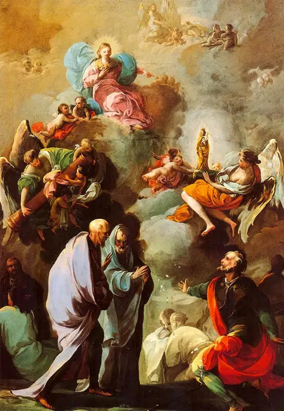Objawienie Dziewicy z Pilaru świętemu Jakubowi i jego uczniom w Saragossie - Francisco de Goya