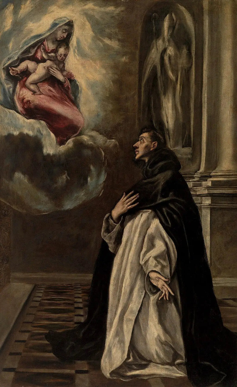 Objawienie Matki Bożej i Dzieciątka u św. Hyacynca - El Greco