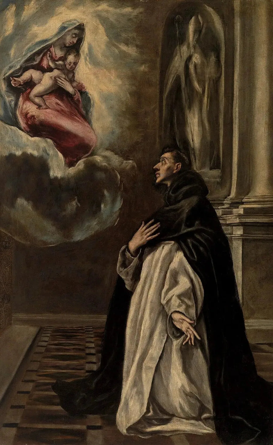 Objawienie Matki Bożej i Dzieciątka u św. Hyacynca - El Greco
