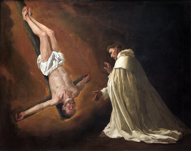 Objawienie świętego Piotra u świętego Piotra Nolasque - Francisco de Zurbarán
