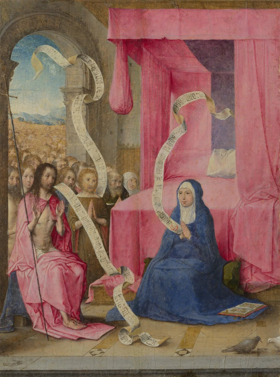 Objawienie Chrystusa dla Maryi - Juan de Flandes