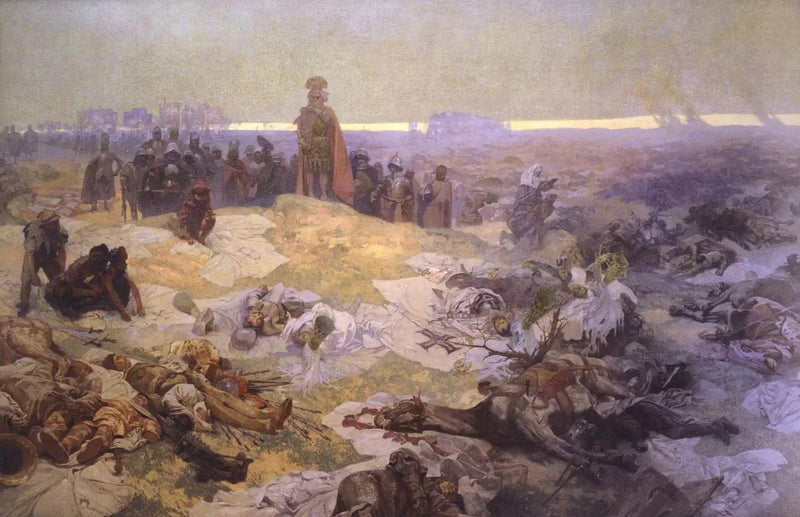 Po Bitwie pod Grunwaldem - Alphonse Mucha