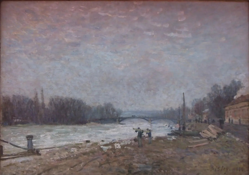 Po klęsce, Sekwana przy moście w Suresnes - Alfred Sisley