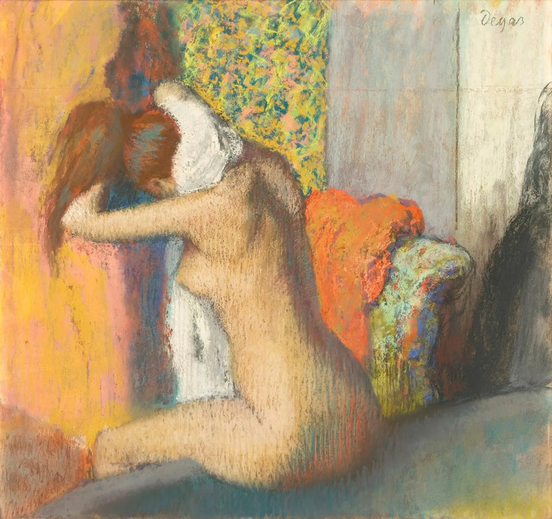 Po kąpieli, naga kobieta osuszająca się - Edgar Degas