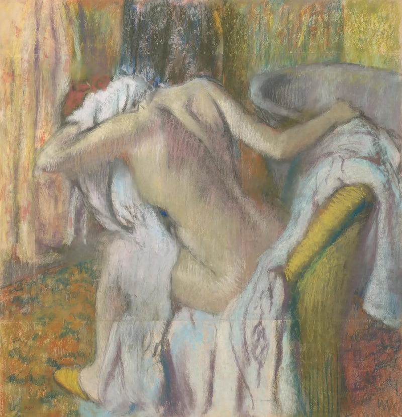 Po kąpieli, kobieta osuszająca się - Edgar Degas