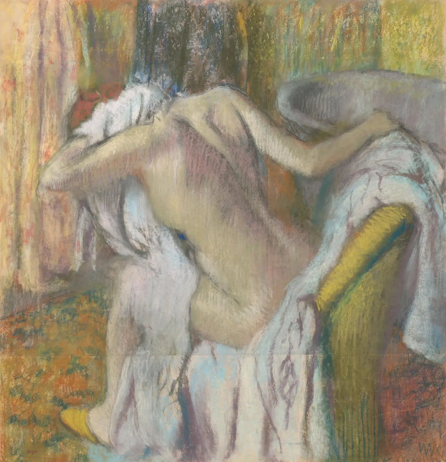 Po kąpieli, kobieta osuszająca się - Edgar Degas