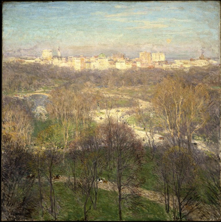 Popołudnie wczesnej wiosny: Central Park - Willard Metcalf