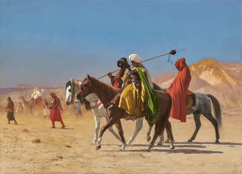 Arabowie przekraczający pustynię - Jean-Léon Gérôme