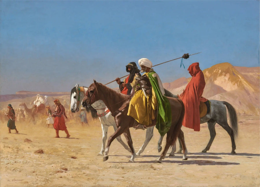 Arabowie przekraczający pustynię - Jean-Léon Gérôme