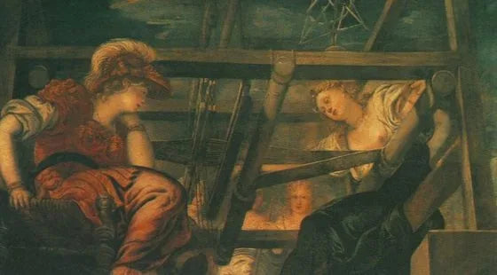 Arachné wyzywa Minerve w konkursie tkactwa - Jacopo Tintoretto