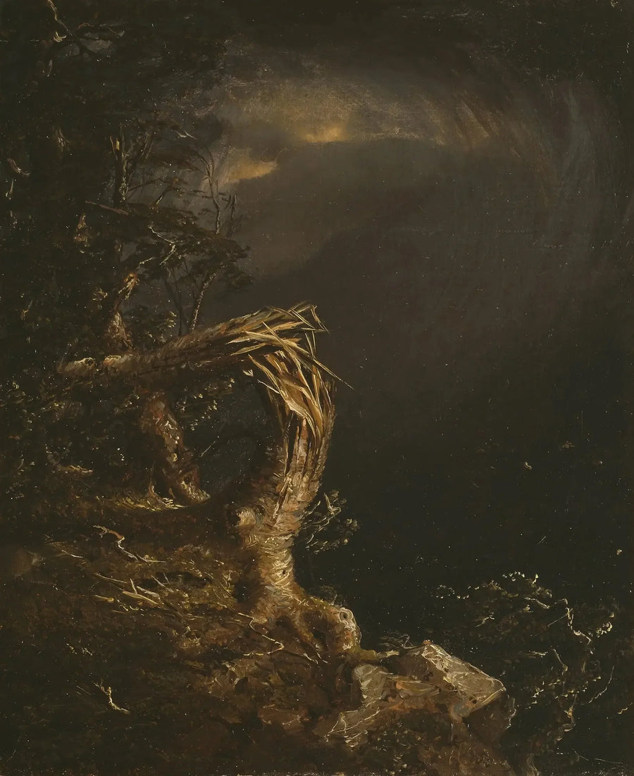 Piorunujące drzewo - Jasper Francis Cropsey
