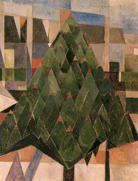 Arbre - Theo van Doesburg image 1 reproduction artisanale de tableau