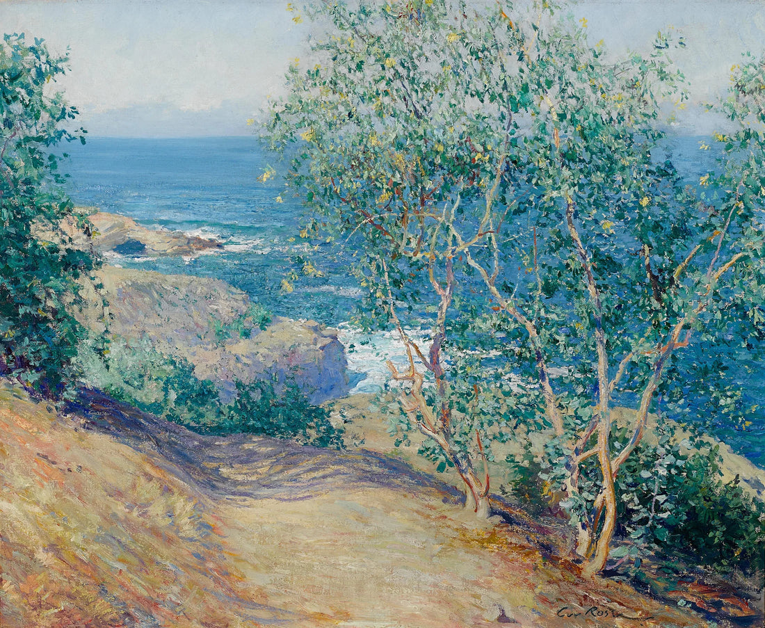 Indyjskie drzewa tytoniowe, La Jolla - Guy Rose