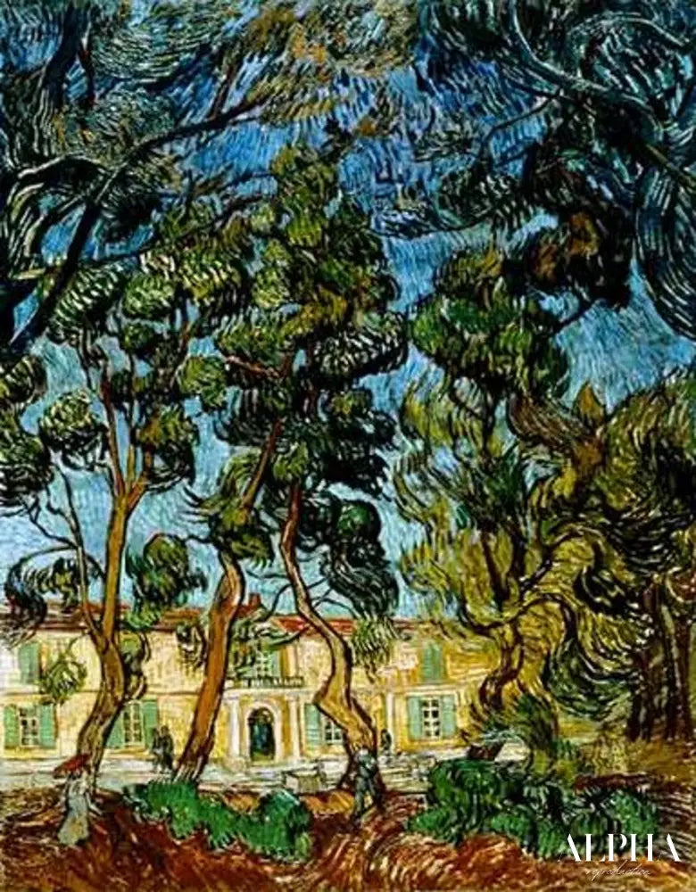 Arbres dans le jardin de l'hôpital Saint-Paul - Van Gogh - Reproductions de tableaux et peintures haut de gamme