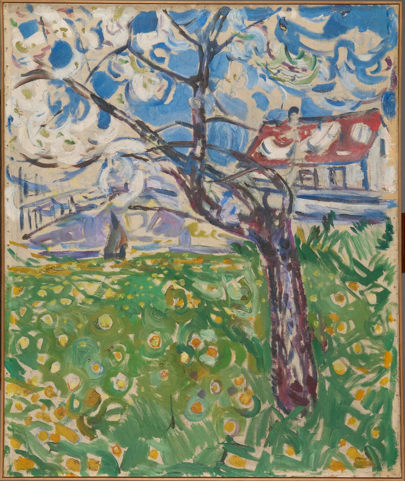 Kwitnące drzewa owocowe - Edvard Munch