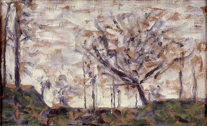 Drzewa, zima - Georges Seurat
