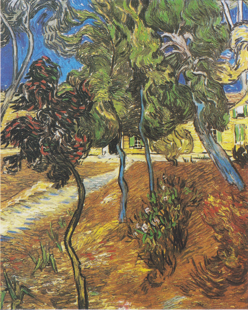 Drzewa w ogrodzie szpitala Saint-Paul - Vincent van Gogh