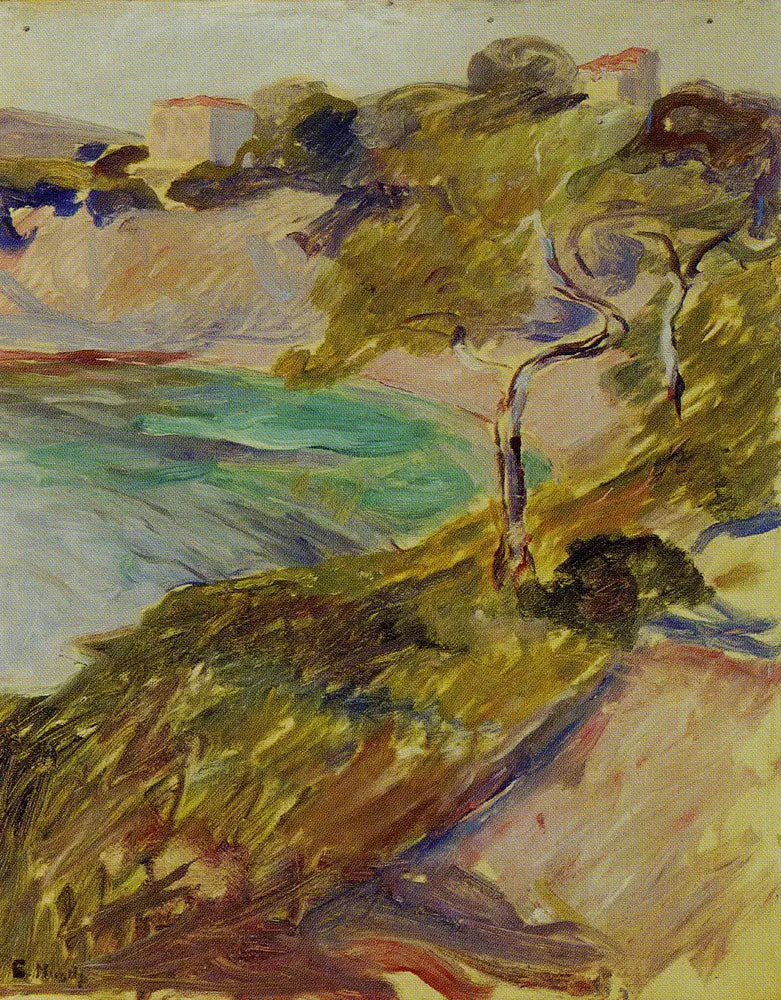 Drzewa w pobliżu Morza Śródziemnego - Edvard Munch