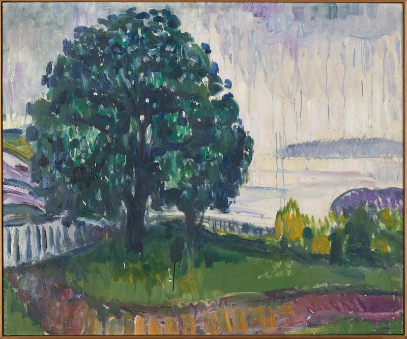 Drzewa przy morzu - Edvard Munch