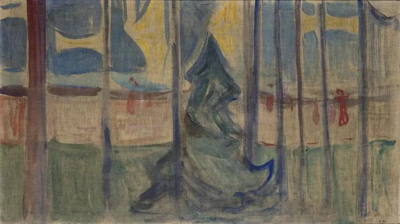Drzewa przy morzu (Fryz Reinhardt) - Edvard Munch