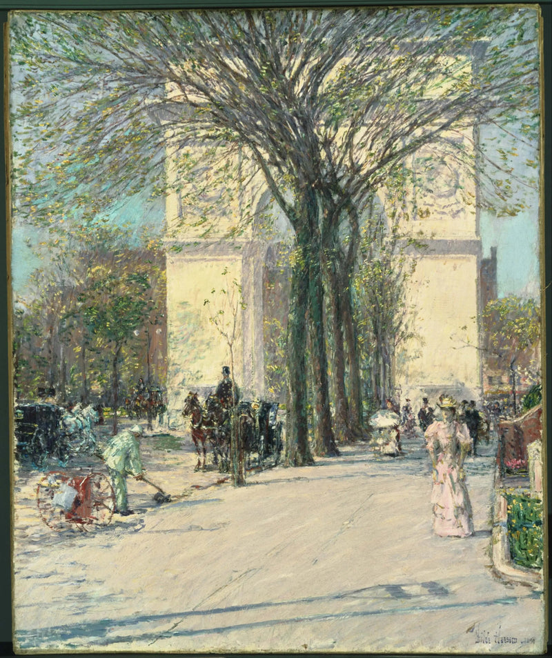 Łuk Waszyngtona, wiosna - Childe Hassam