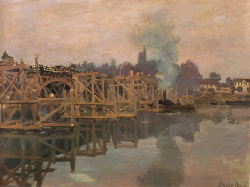 Argenteuil, most w naprawie - Claude Monet